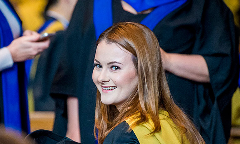 Graduate at Coventry University Graduation Ceremony
